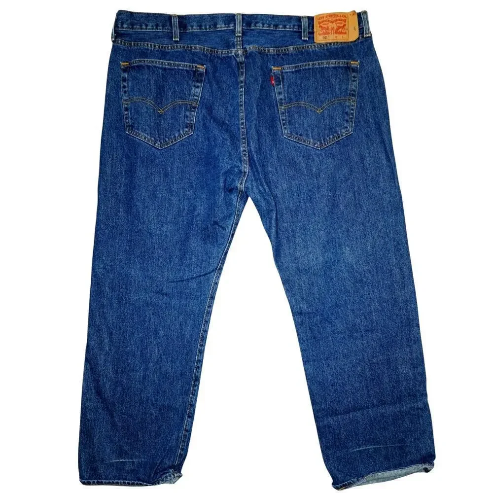 Levi’s 501 Button Fly Jeans – W44 L30 – Classic Fit Straight Leg – Medium Denim